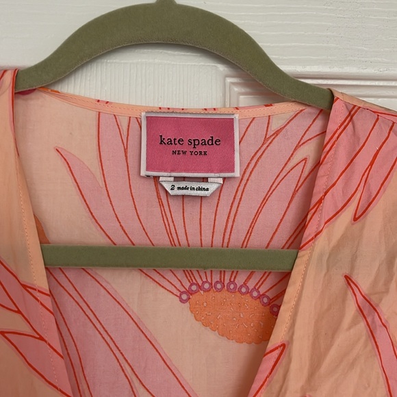 Kate Spade Falling Flower Wrap Dress - Picture 7 of 12